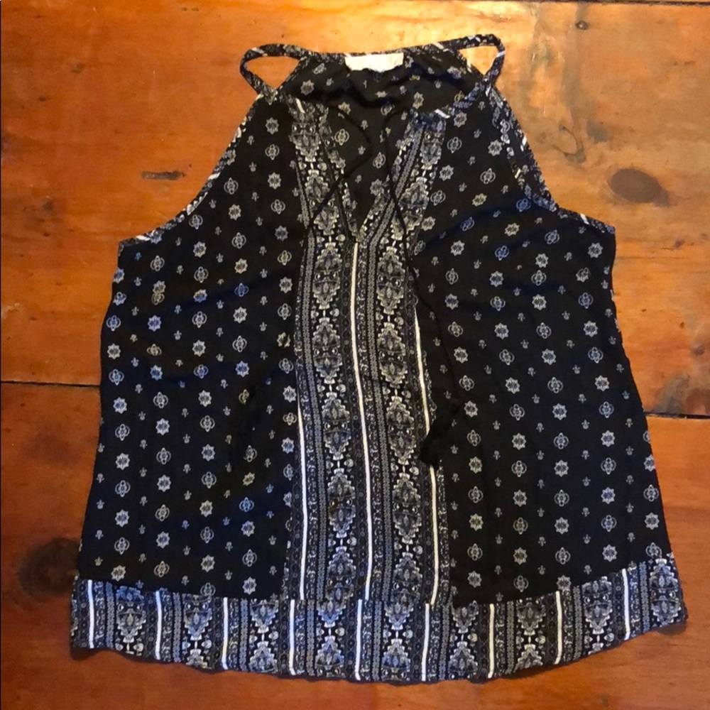 Pink republic, black and white pattern, large